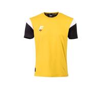 Tee-shirt de rugby - Force XV - CONQUETE - Jaune / noir - Manches courtes - Mixte XL