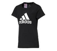 Tee-shirt de sport fille ADIDAS noir/blanc manches courtes respirant pour running 11-12 ans