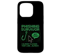Tee-Shirt de survivant de Phishing drôle de Sensibilisation à la cybersécurité Geek Coque pour iPhone 15 Pro