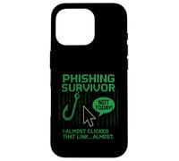 Tee-Shirt de survivant de Phishing drôle de Sensibilisation à la cybersécurité Geek Coque pour iPhone 16 Pro
