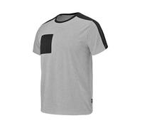 Tee-shirt de travail à manches courtes mixte CHISEL gris chine/noir TM - - LA-C190ATT2-233-M