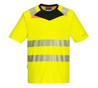 Tee-shirt de travail haute visibilité anti UV slim Portwest DX4 S/S - Jaune M