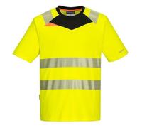 Tee-shirt de travail haute visibilité anti UV slim Portwest DX4 S/S - Jaune XXL
