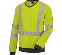 Tee-shirt de travail manches longues haute-visibilité jaune fluo Würth MODYF Jaune L