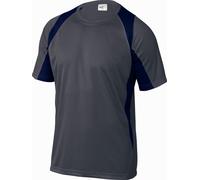 TEE-SHIRT DELTA PLUS 100% POLYESTER GRIS / BLEU -BALIGM0 42/44 (L)