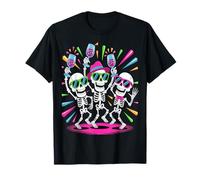 Tee-Shirt drôle avec squelettes dansants pour Boire du vin pour Halloween T-Shirt