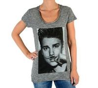Tee shirt Eleven Paris Bieber W Justin Bieber Gris Coton Vintage XS