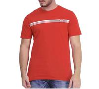 Tee shirt en coton stadium stripe - Sergio Tacchini - Homme - Rouge S