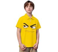 Tee Shirt Enfant - à Boutons col Classique pour garçons et Adolescents vêtement décontracté d'été avec Style Gentleman pour Toutes Occasions