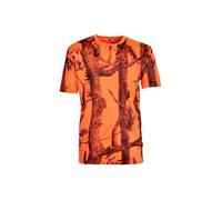 Tee-shirt enfant - CITY GUARD - Ghostcamo Blaze-black - Orange fluo - Polyester - Motifs d'arbres 16 ans