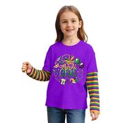 Tee Shirt Enfant Garcon - Maglietta A Maniche Lunghe in Due Pezzi per Ragazzi E Ragazze Perfetta per Le Feste Informali Perfetta per Bambini Dai 2 AI 12 Anni (Dark Purple 3-4 Years)