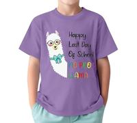 Tee Shirt Enfant - T-Shirt Graphique Dernier Jour d'École pour Enfants et Adolescents Vêtement Célébration d'Année Scolaire Garçons Filles