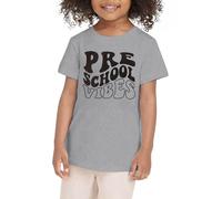 Tee Shirt Enfant - Vêtements D'Été pour Tout-Petits Garçons Et Filles Chemise du Premier Jour D'École dans Ma Chemise Préscolaire Chemises De Maternelle pour Tout-Petits (Grey 3-4 Years)
