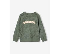 Tee-shirt esprit sweat imprimé garçon lichen 3A