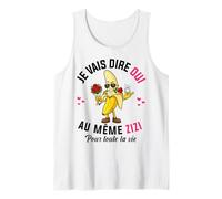 Tee Shirt EVJF Même Zizi pour Toute La Vie Future Mariée Débardeur