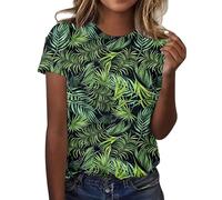 Tee Shirt Femme À Manches Courtes Col Rond Haut Chic Et Elegant Décontracté Mode Tricot Blouse T-Shirt Ghost pour L'été Les Loisirs la Plage Tuniques Blouses(T Shirt Sport Femme Blanc,M)