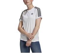 Tee-shirt Femme - ADIDAS ORIGINALS - 3 STRIPES TEE - Blanc - Manches courtes - Col capuche 36
