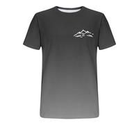 Tee Shirt Femme Col V Coton Henley Chemise Lin Grande Chemise Femme Coton Et Lin Col Rond T-Shirt Imprimé Casual Loose Sport Tops Chic Coupe Boheme Vintage Lettre T Shirt Oversize Tunique Blouse #1