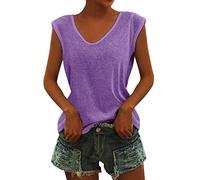 Tee Shirt Femme Coton Uni asique Courte Lache Manches Courtes Top A Pratique Pratique Respirant Lger Chic lgant Tendance Souple Dardeur Louse Simple rne Confortale Porter
