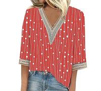 Tee Shirt Femme Court Chemisier Rayé Blouse Nylon Top Peplum en Coton Lycée Slim Sport Chemise De Nuit Chaude Magnum Hawaii