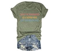 Tee Shirt Femme été Maglietta Classica a Maniche Corte Con scollo Tondo, comoda e Casual, per Tutti i giorni. (GN2, XXL)