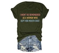Tee Shirt Femme été Maglietta Classica a Maniche Corte Con scollo Tondo, comoda e Casual, per Tutti i giorni. (GN1, XXL)