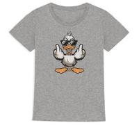 Tee Shirt Femme Funny Duck - LA FRENCH TOUCH - Coton 100% bio - Manches courtes - Col arrondi XS