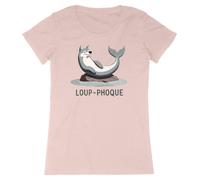 Tee Shirt Femme Loup-Phoque LA FRENCH TOUCH - Coton 100% bio - Confectionné en France XS