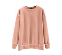 Tee Shirt Femme Manche 3/4 Coton Alpaga Pull Bordeaux Leopard Coton Fitness Roulé Chaud Manche Longue Fin Col Rond Christmas Polaire Col Bateau Sweat Stitch Femme Rose XL