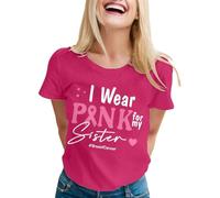Tee Shirt Femme Octobre Rose Cancer du Sein de Sensibilisation Ruban accompagné d'un Design de Texte inspirant T-Shirts À Manches Courtes Col Rond Grande Taille et Respirante