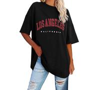 Tee Shirt Femme Oversize Manches Courtes Chemisier D'été Chic Et Élégant Long Ample Sexy Chic Haut Imprimée Lâche Haut Long Tunique Pas Cher Tshirt Femme Grande Taille