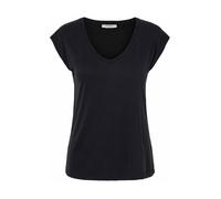 Tee-shirt femme - PIECES - col V - manches courtes - noir XS