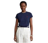 Vêtements Polo Ralph Lauren T-shirt col rond jersey de coton 211898698 pour Accessoires S Bleu