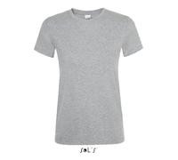 Tee-shirt Femme - SOL'S - Regent - Gris chiné - 100% coton - Manches courtes - Coupe ajustée M