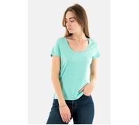 Tee shirt femme - SUPERDRY - scoop neck dus fluro mint - col arrondi - manches courtes - ajustée S