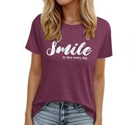 Tee Shirt Femme Tee Shirt Coton Femme Tee-Shirt Blanc Haut Noir T Oversize T-Shirt Bleu Fille Grain De Malice Lot Rouge Crop Top Argenté Vetement Chic Court Rose Couple Orange Lin Sport~