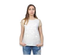 Tee shirt femme - TIFFOSI - Beige - Manches courtes - Col rond - Bi matière L