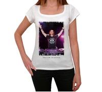 Tee-Shirt Femme - ULTRABASIC - David Guetta - 100% Coton - Col Large - Manches Courtes M