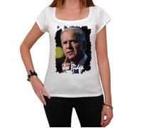 Tee-Shirt Femme - ULTRABASIC - Jimmy Carter - 100% Coton - Manches Courtes - Col Arrondi S