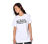 Tee shirt femme - VON DUTCH - JODIE - Blanc - Oversize - Col rond & manches courtes S