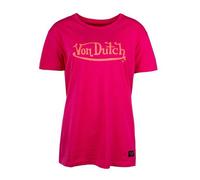 Tee shirt femme - VON DUTCH - JODIE - Rose - Manches courtes - Coupe oversize XS