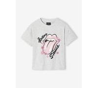 Tee-shirt fille The Rolling Stones gris chiné 5A