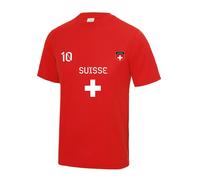 Tee Shirt Foot Suisse Enfant Rouge