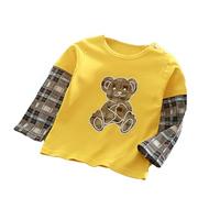 Tee Shirt Garcon 16 Ans,Hauts pour Tout-Petits GarçOns T-Shirts pour GarçOns T-Shirts à Manches Longues en Coton MéLangé Chemises