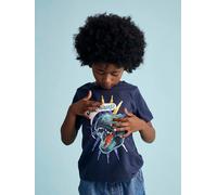 Tee-shirt garçon motif à sequins réversibles bleu nuit 10A