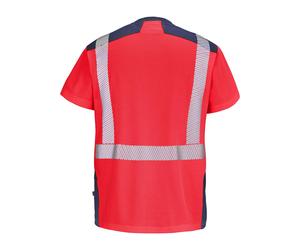 Tee-shirt GHARBI rouge/bleu marine taille L - CEPOVETT - 22-9T84-2002-L