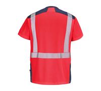 Tee-shirt GHARBI rouge/bleu marine taille M - CEPOVETT - 22-9T84-2002-M
