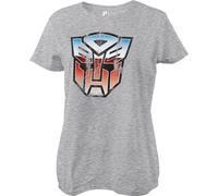 Tee-shirt Girly Autobot Shield - Grand - Gris chiné