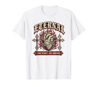 Tee-Shirt Gothique avec cœur enflammé éternel T-Shirt Graphique avec Valeur