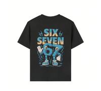 Tee-shirt graphique "Cerveau italien Drôle Numéro 67 Mème" pour pré-adolescent, et t-shirt mode à manches courtes d'été pour garçons, convient pour le casual, l'école et le streetwear 6Y,7Y,8Y,9Y,10Y,